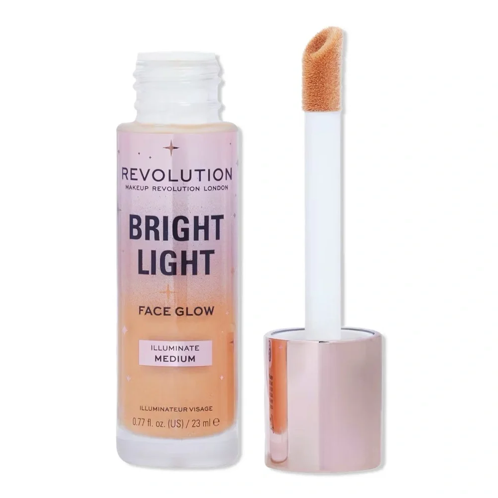 Revolution Beauty Bright Light Face Glow, Illuminate - Medium, NEW